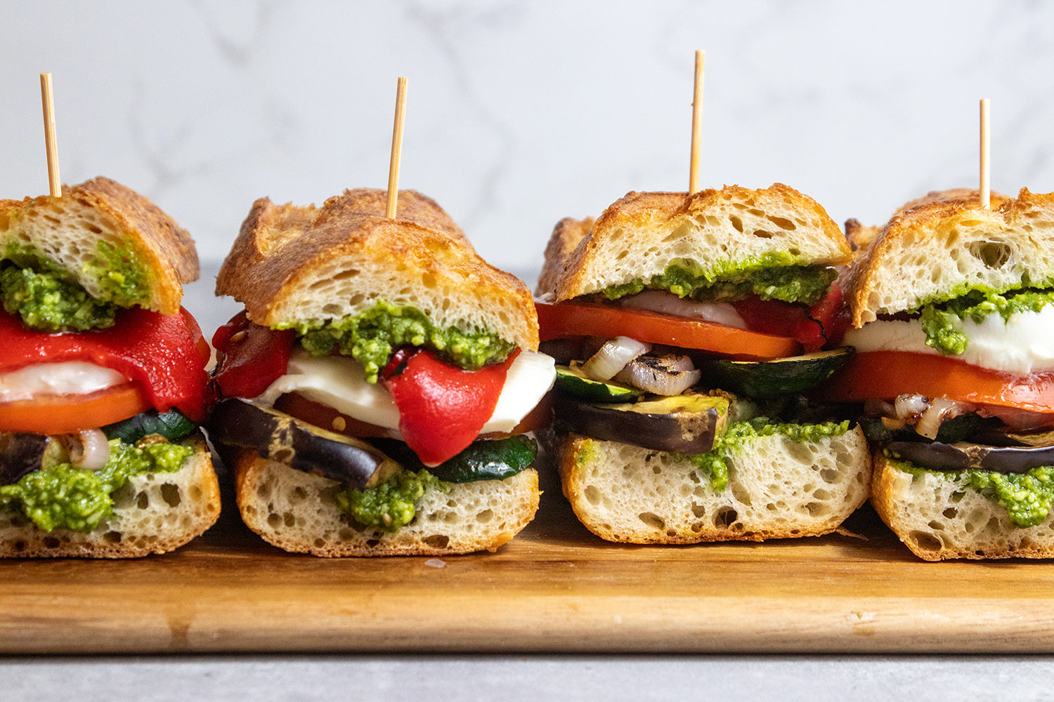 Grilled Vegetable Pesto Panini