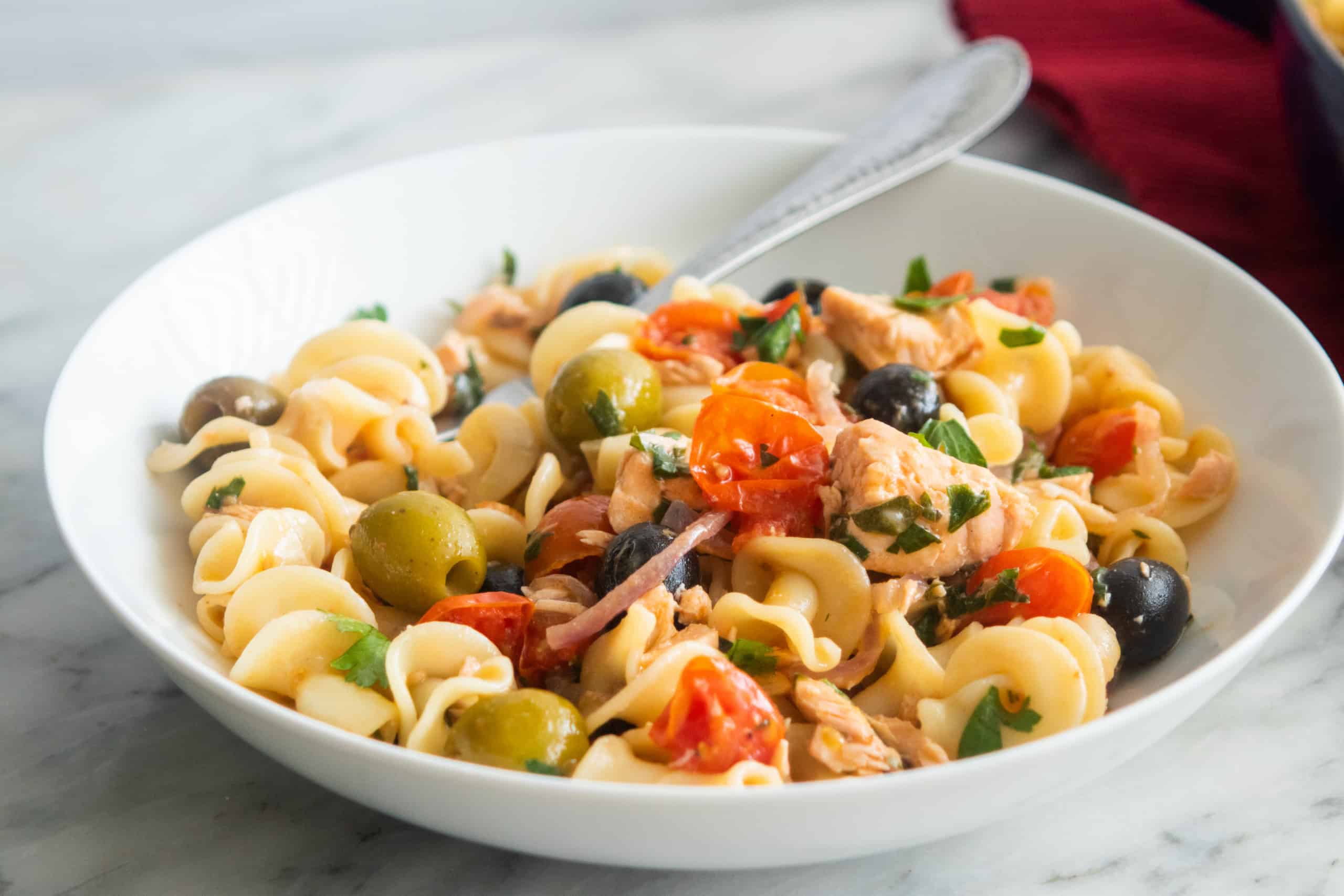 Campanelle with Fresh Puttanesca Sauce