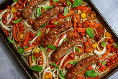 Sheet Pan Sausage And Peppers