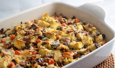 Bacon and Chestnut Stuffing, Credit: Elizabeth Newman