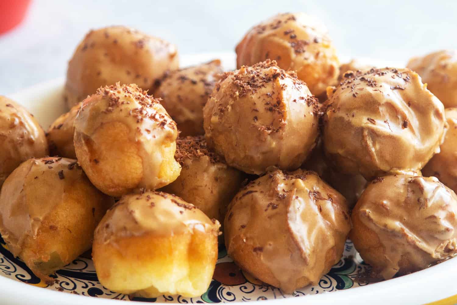 Easy Coffee-Glazed Zeppole, Credit: Elizabeth Newman