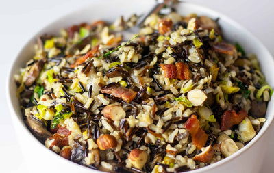Giada's Brown and Wild Rice Stuffing with Mushrooms and Brussels Sprouts, Credit: 1086647