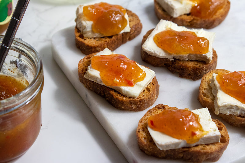 Calabrian Fig Jam Crostini, Image Credit: Elizabeth Newman