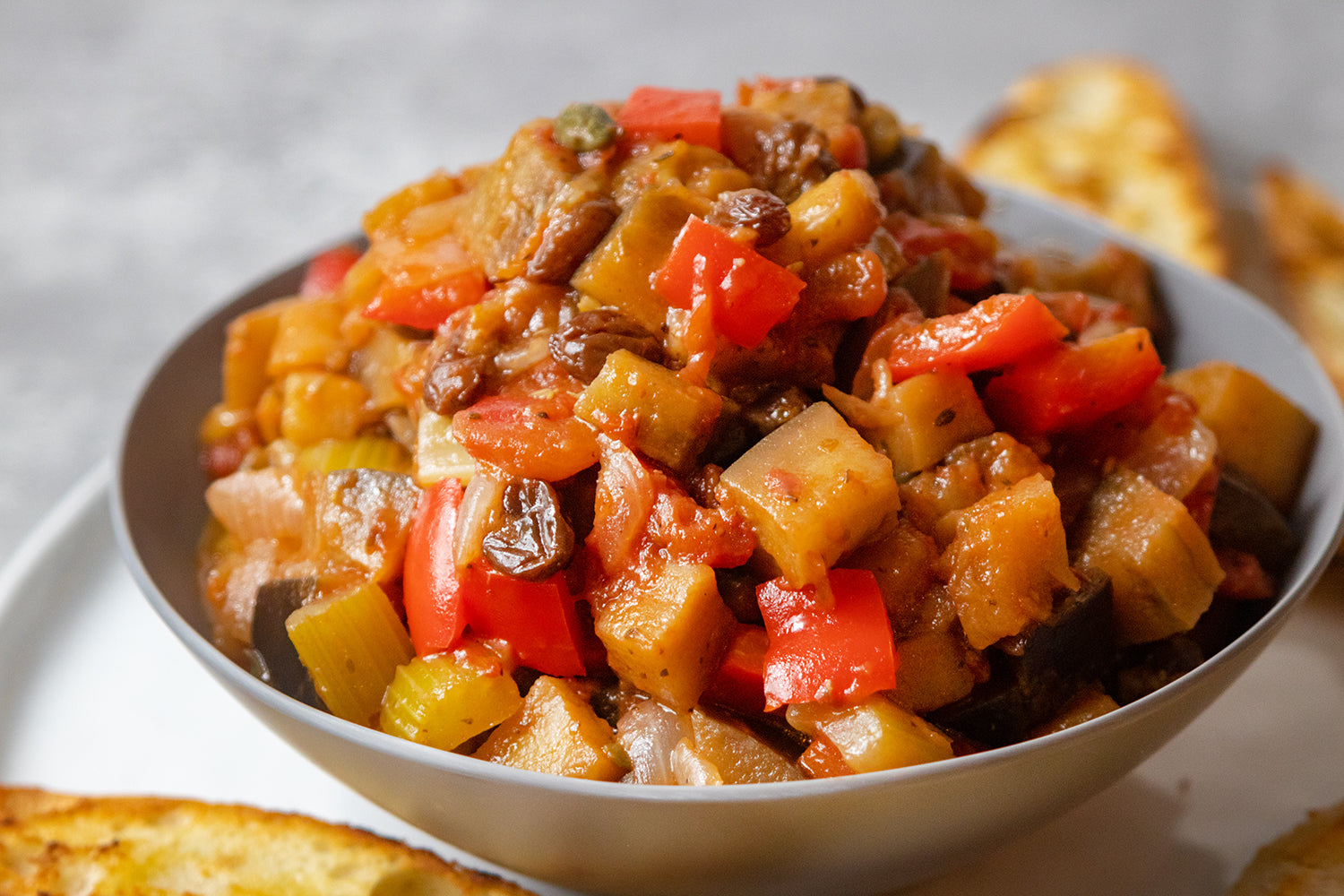 Eggplant Caponata, Credit: Elizabeth Newman