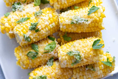 Corn on the Cob with Parmesan Cheese