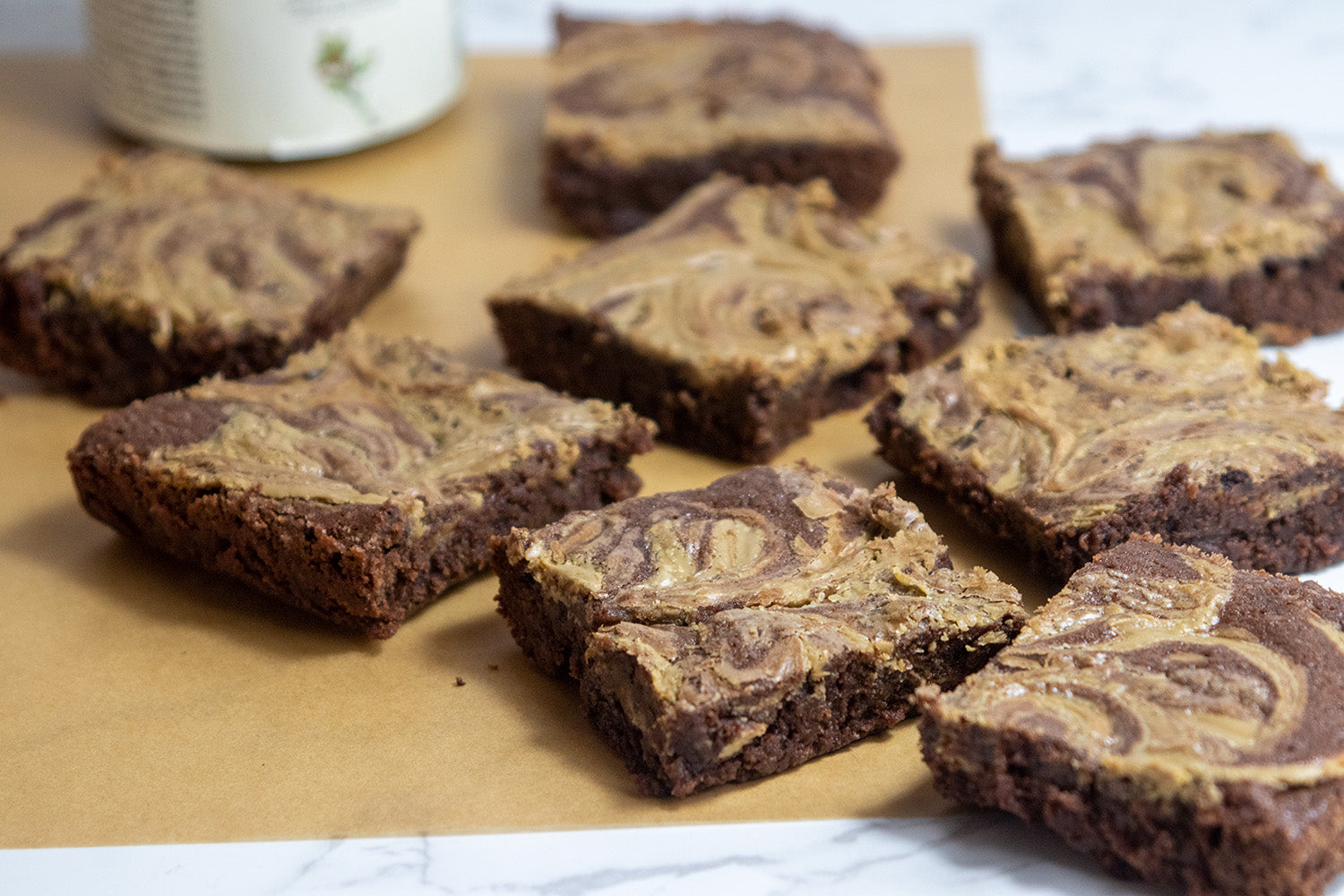 pistachio swirl brownies