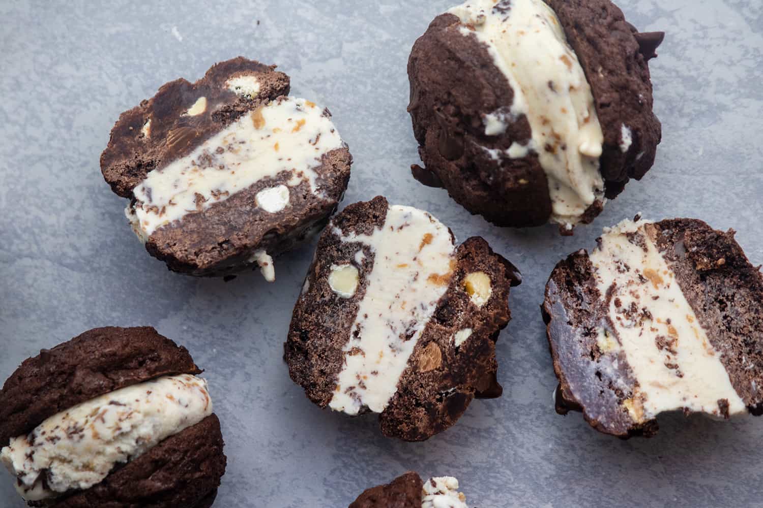 Chocolate Peanut Butter Ice Cream Sandwiches, Credit: Elizabeth Newman