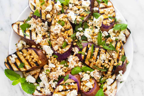 Grilled Eggplant and Goat Cheese Salad – Giadzy