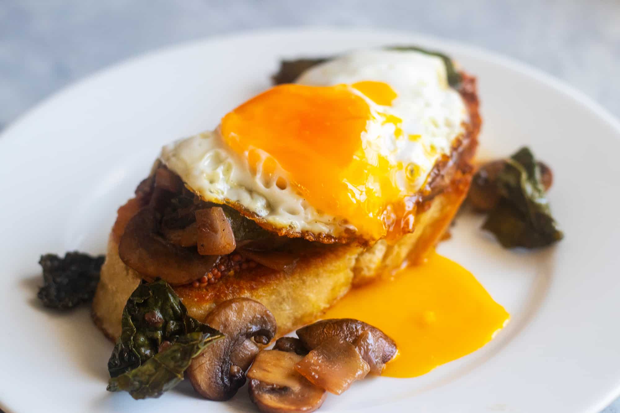 Mushroom Toast, Credit: Elizabeth Newman