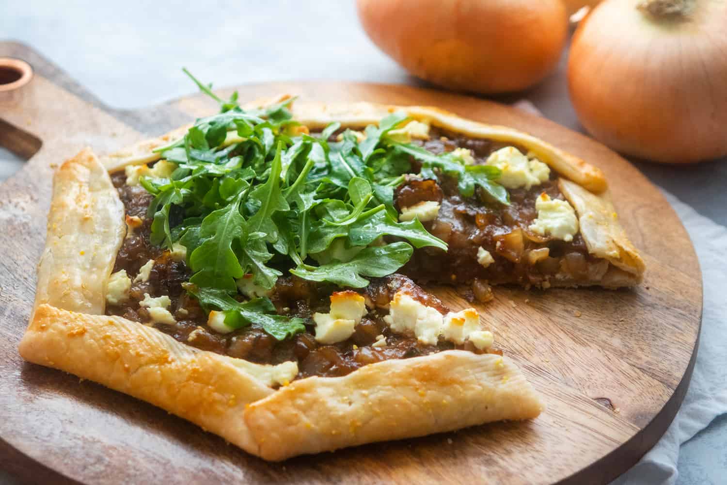 Caramelized Onion Crostata, Credit: Elizabeth Newman