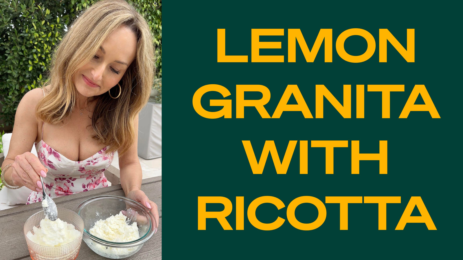 Lemon Granita with Ricotta