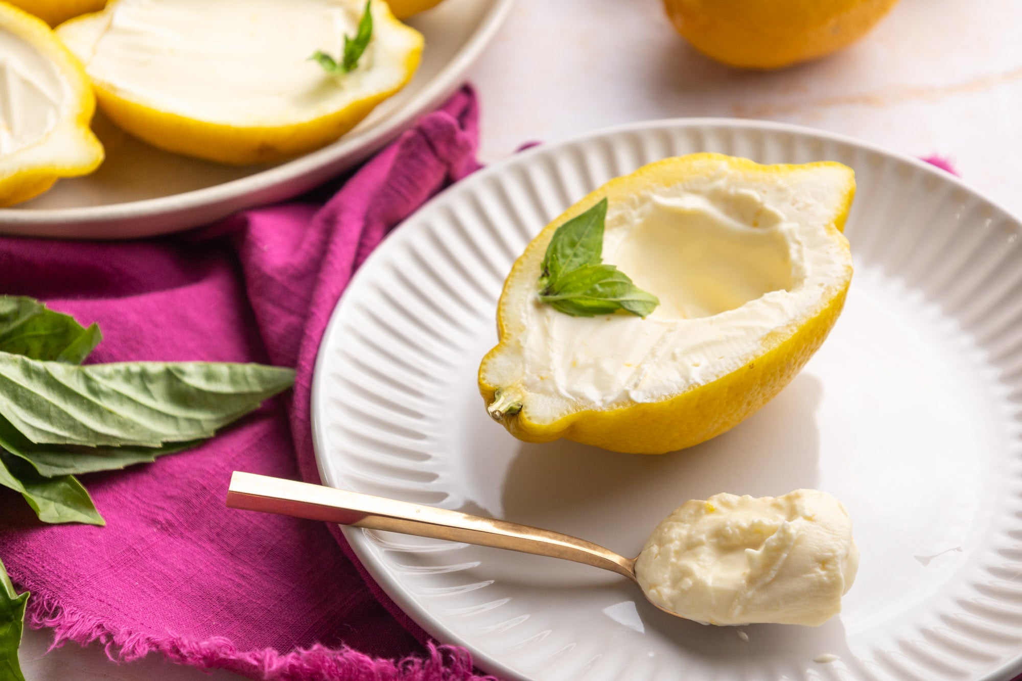 Limoncello and Basil Posset