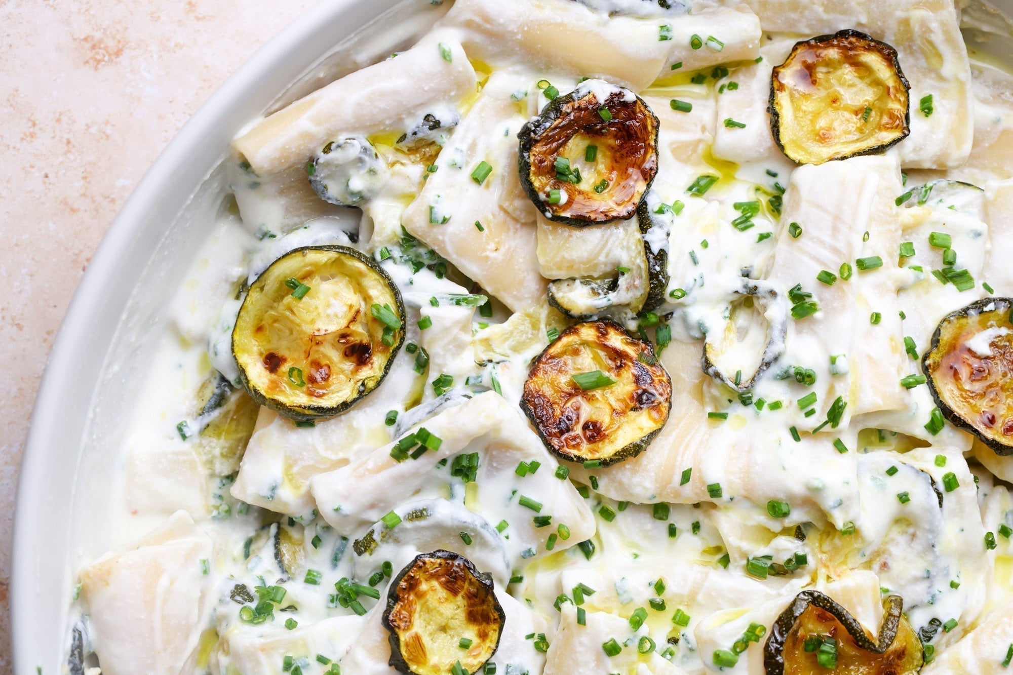 Creamy Zucchini Paccheri