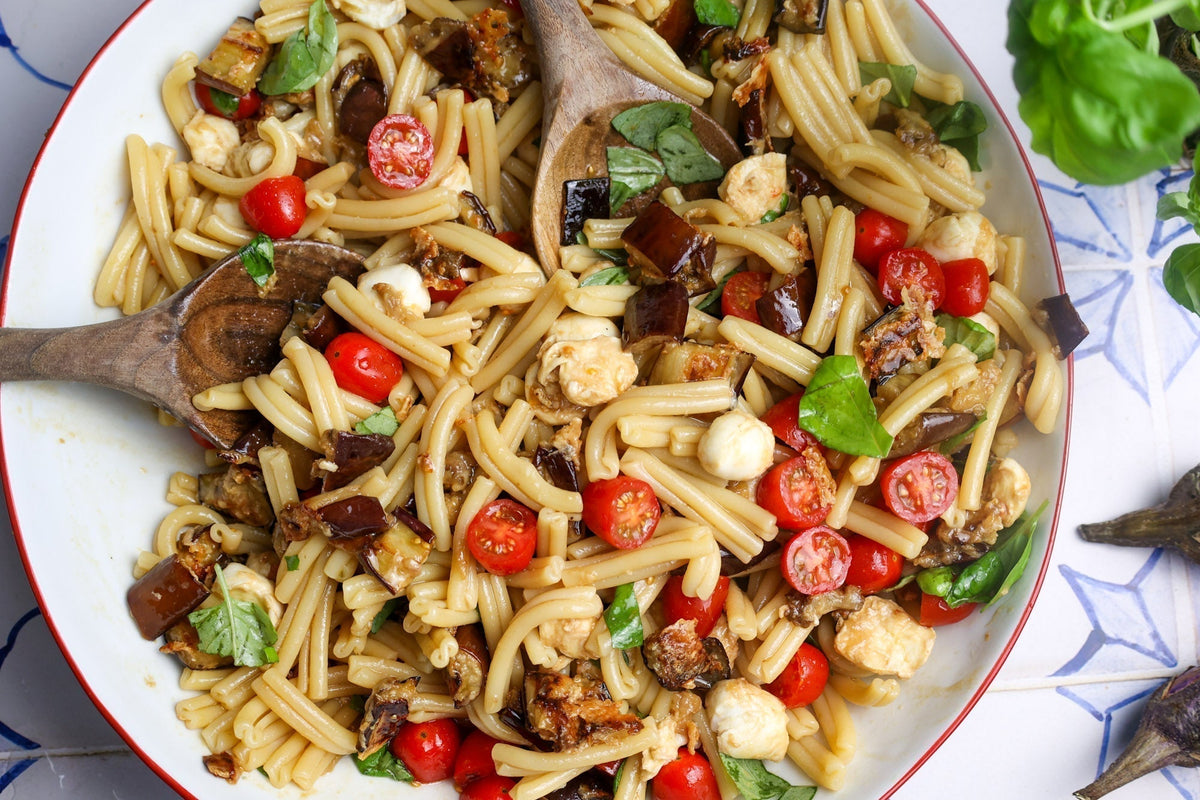 Eggplant Parm Pasta Salad