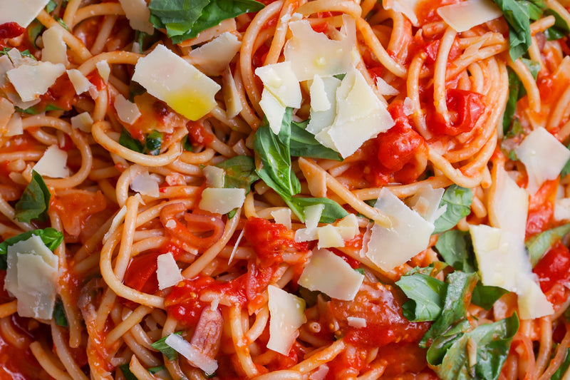 Marinated Tomato Bucatini
