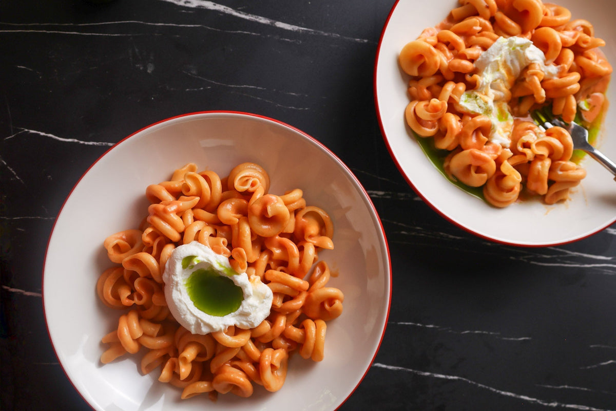 Pasta Alla Vodka With Basil Oil
