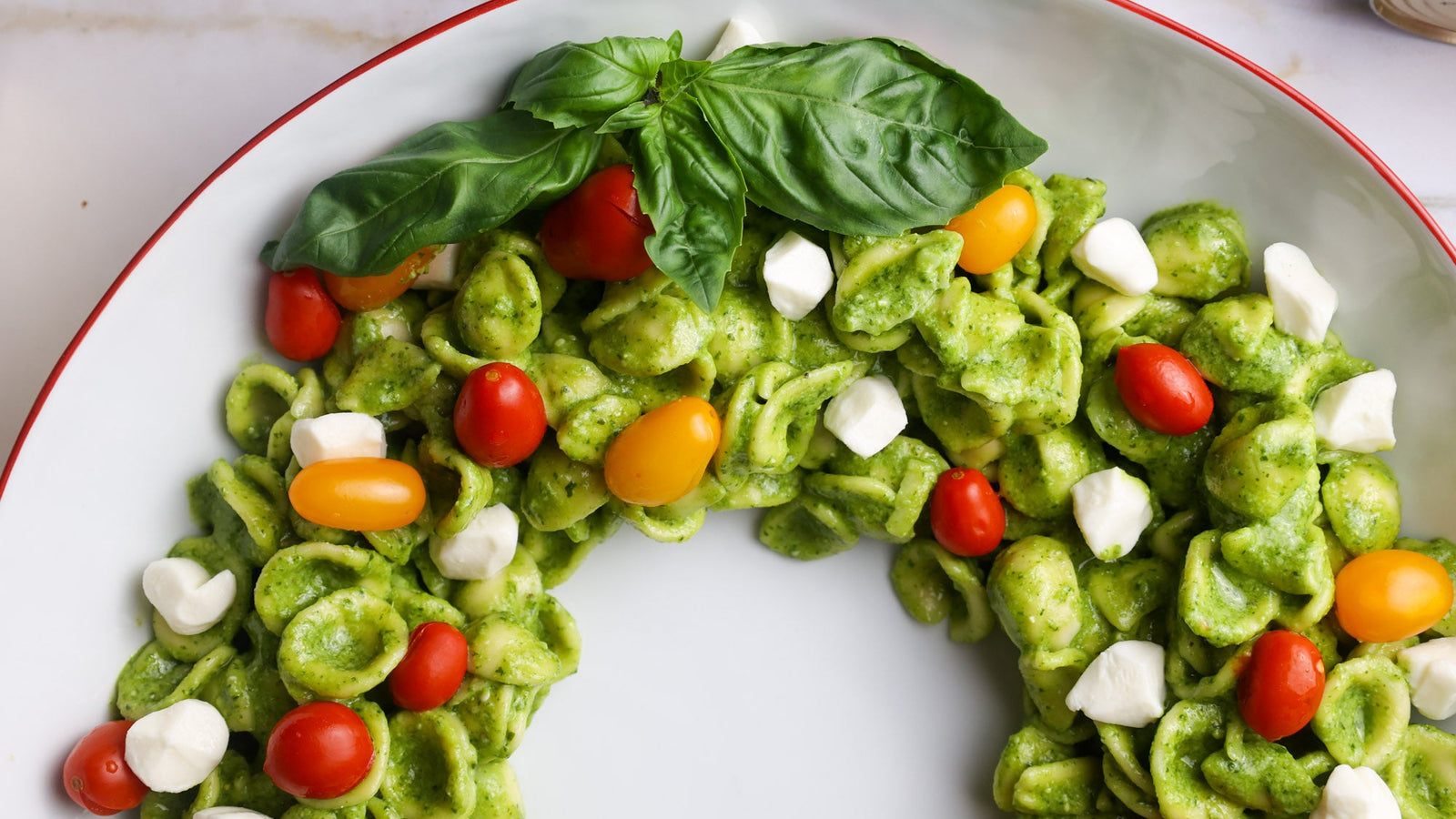 Pesto Pasta Wreath Video