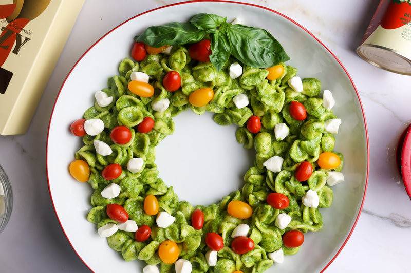 Pesto Pasta Wreath