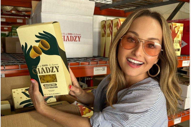 Giada with new GF pastas