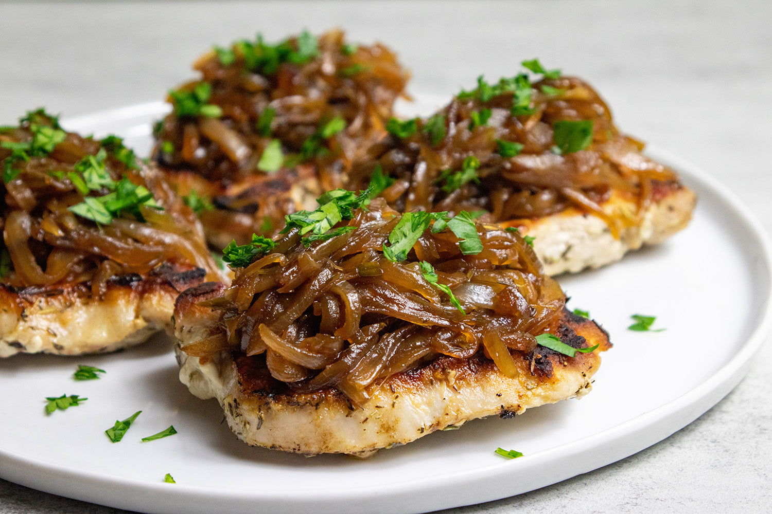 Pork With Caramelized Onion Marmellata