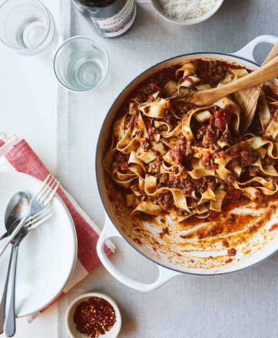 Spicy Lamb Bolognese, Credit: Aubrie Pick