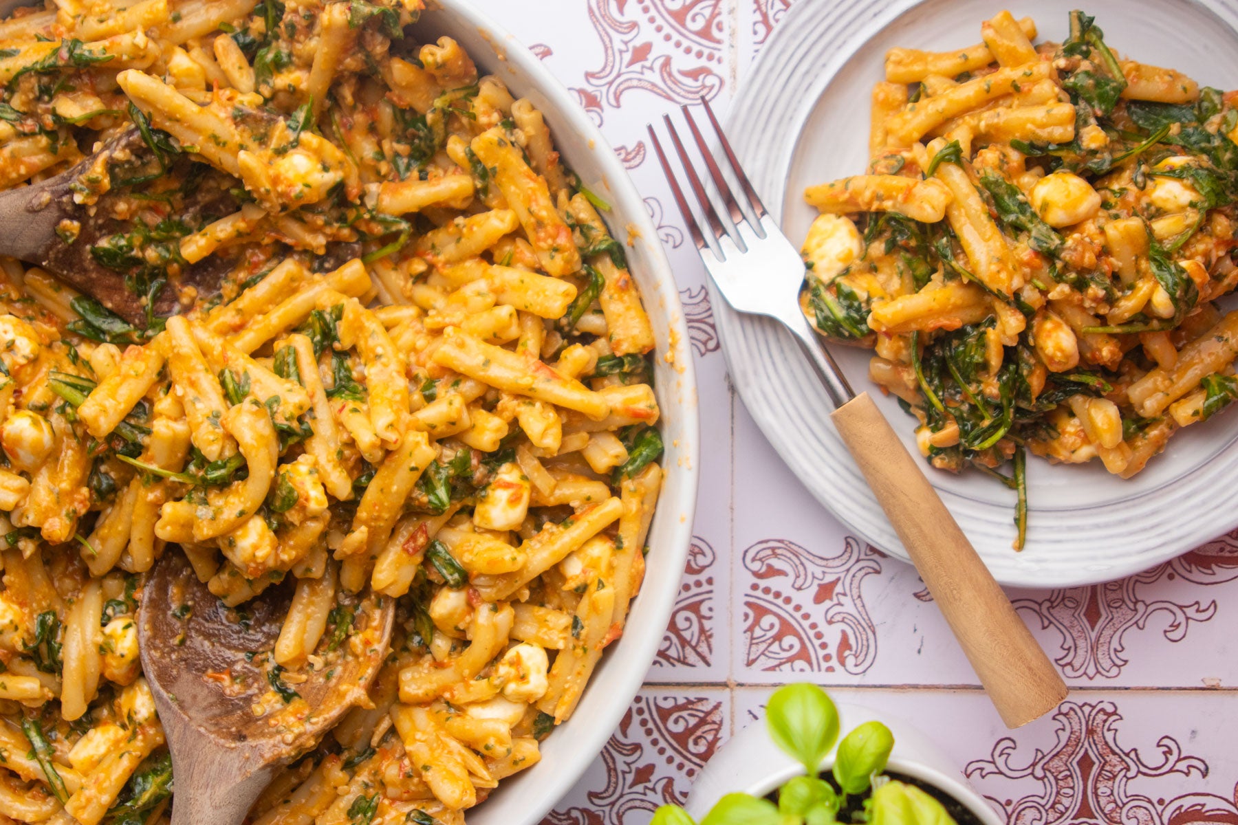 Sicilian Pesto Pasta Salad