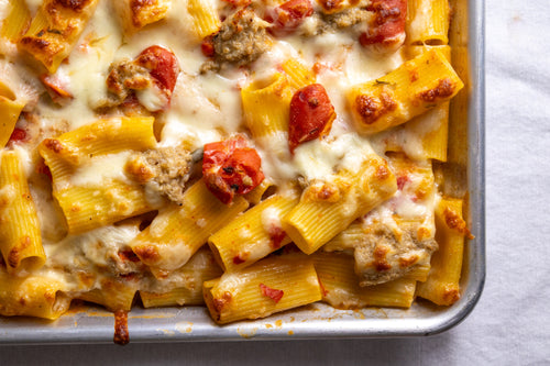 Springtime Sheet Pan Rigatoni Recipe – Giadzy