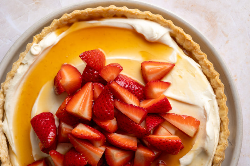 Strawberry Honey Mascarpone Tart