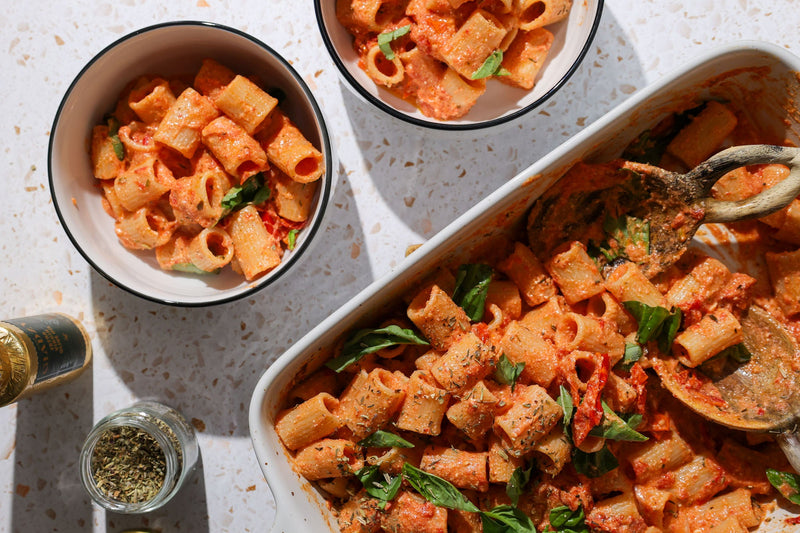 Baked Goat Cheese Pasta