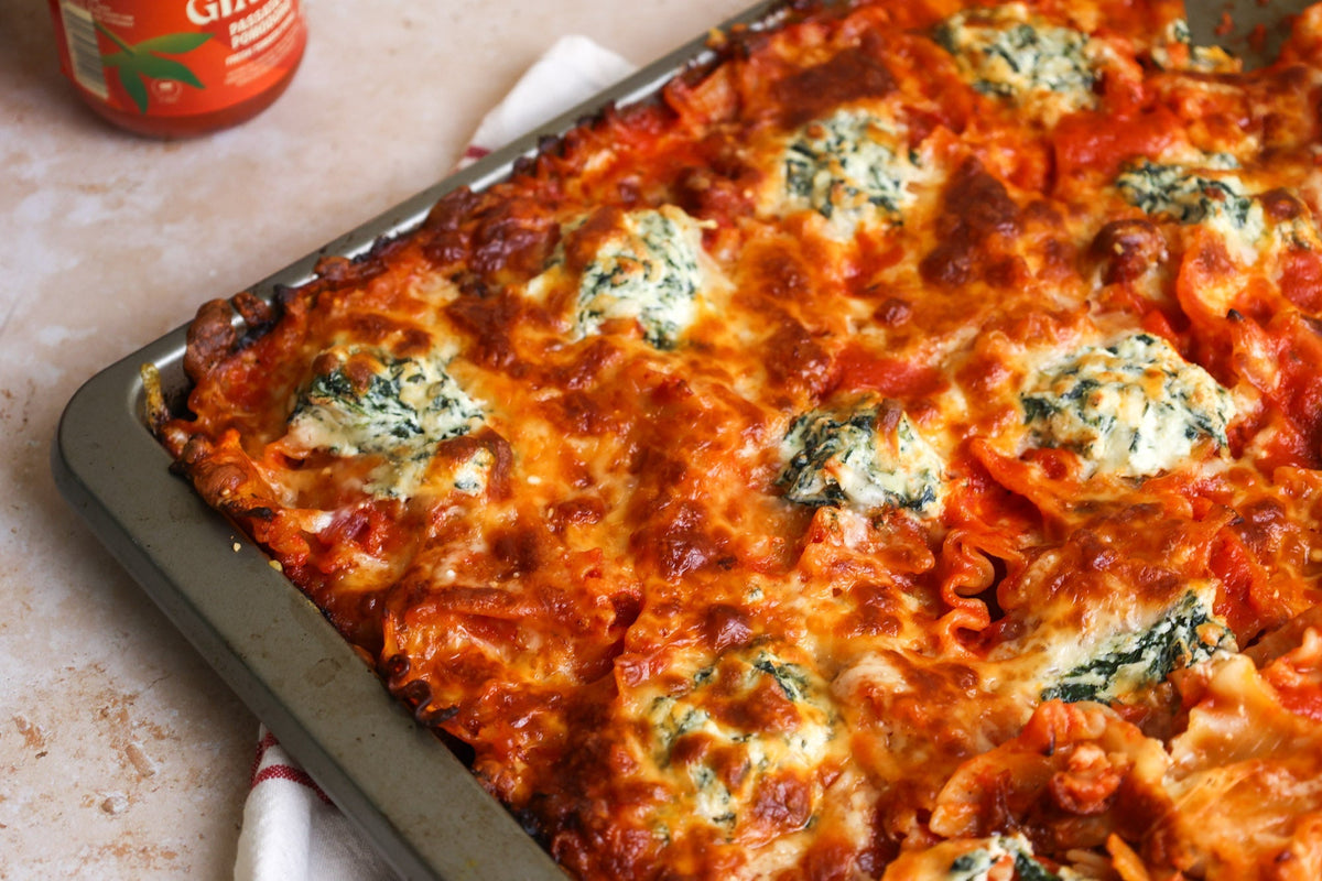 Sheet Pan Layerless Lasagna