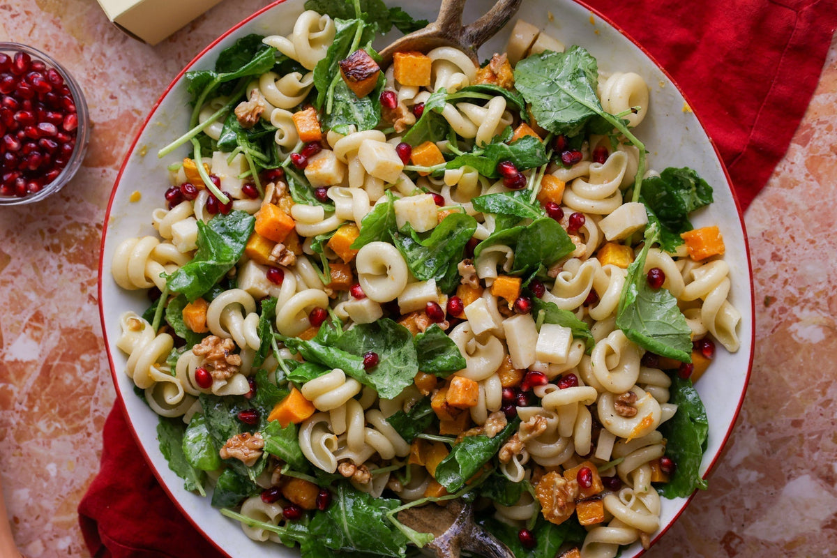 Winter Pasta Salad with Maple-Dijon Vinaigrette
