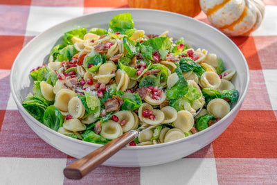 Bacon and Brussels Sprout Orecchiette, Credit: Food Network