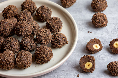 chocolate hazelnut truffles - baci