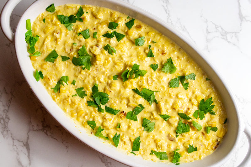 Giada's Parmesan Creamed Corn, Credit: Elizabeth Newman