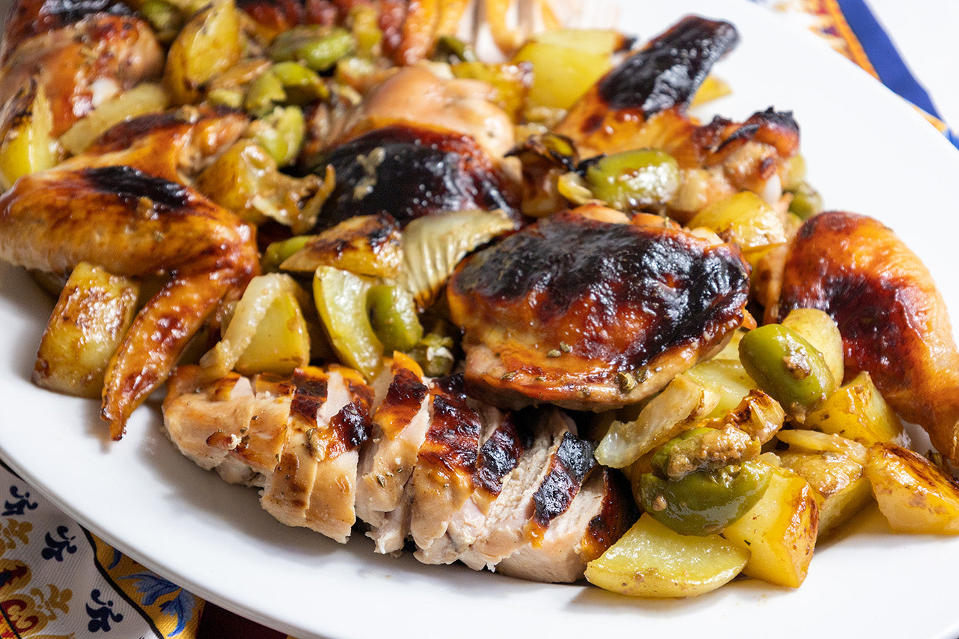 Hazelnut Balsamic Sheet Pan Chicken