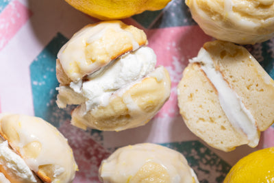Lemon Ricotta Ice Cream Sandwiches, Credit: Elizabeth Newman