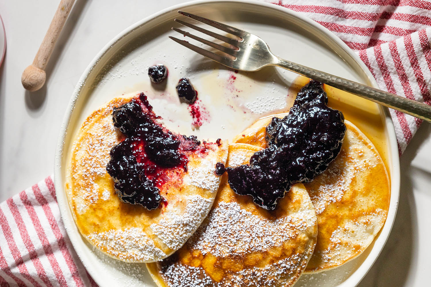 honey ricotta pancakes