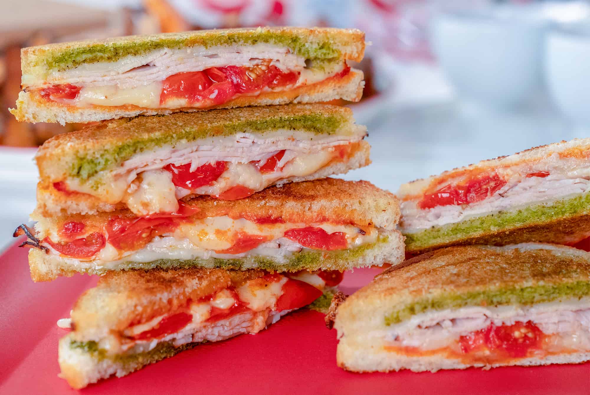 Turkey Parmesan Panini, Credit: Food Network