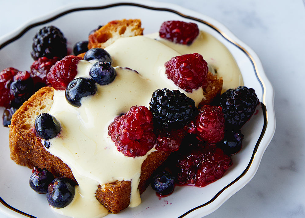 Pound Cake with Limoncello Zabaglione, Credit: Aubrie Pick