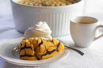 Chocolate Pumpkin Cheesecake Souffle, Credit: Food Network