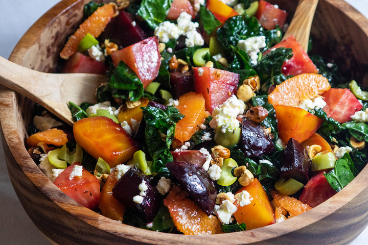 Beet, Olive, and Kale Salad