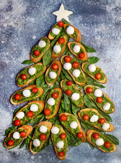 Behold: The Crostini Christmas Tree!