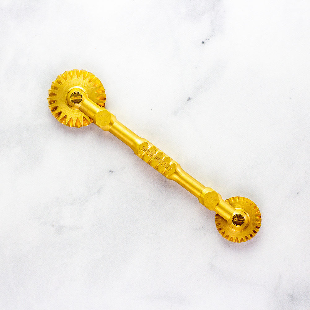 Brass Pasta And Pastry Wheel