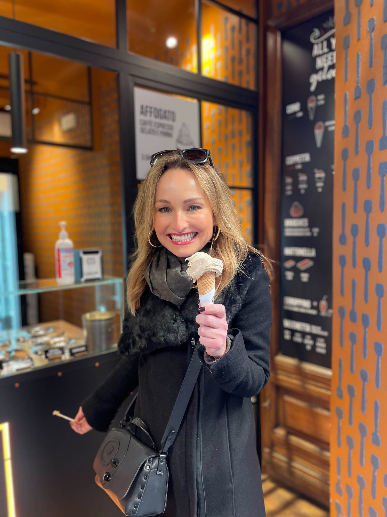 Giada de Laurentiis at Gelateria La Sorbettiera