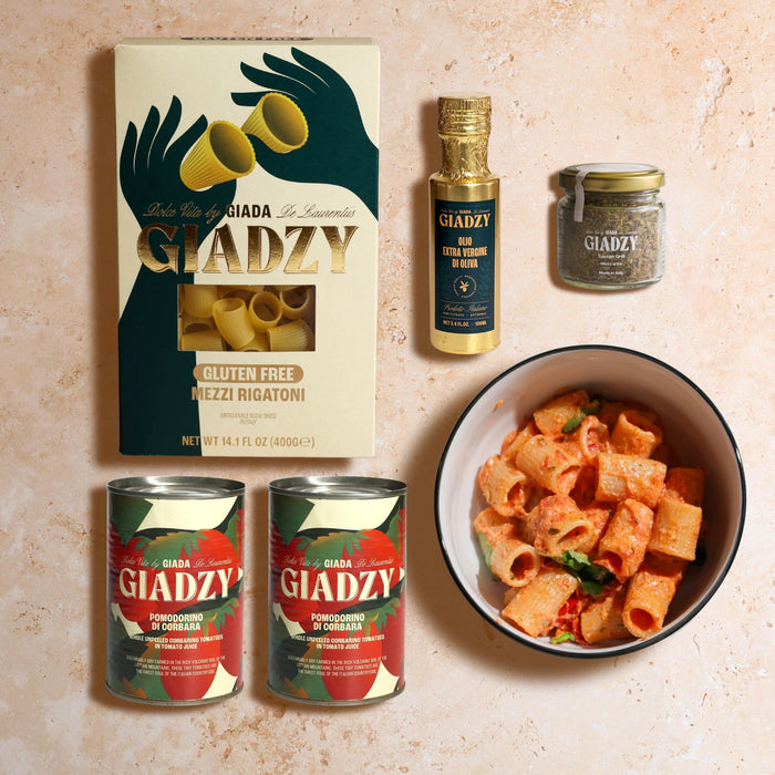 Gluten-Free Baked Goat Cheese Pasta Box