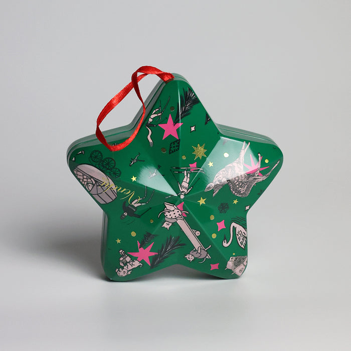 Green Star Ornament with Assorted Chocolates