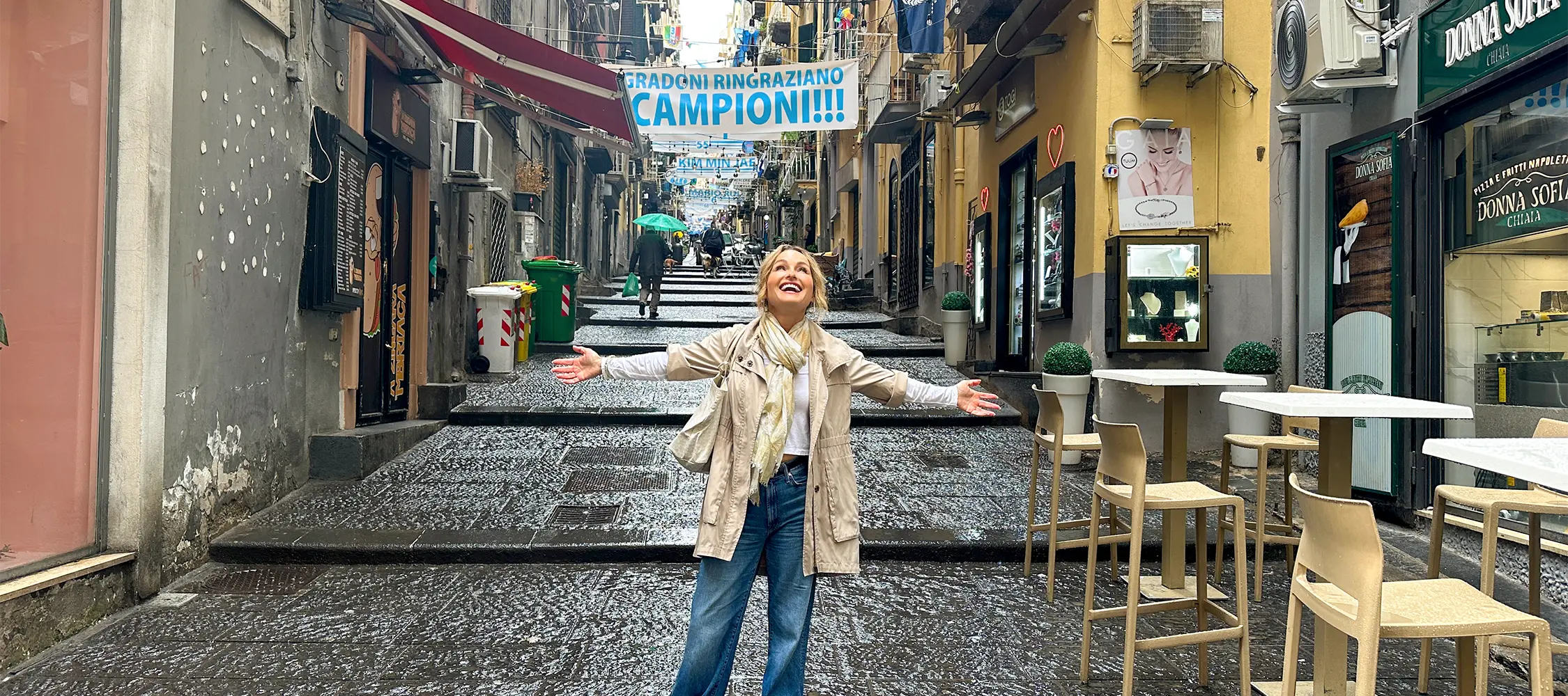 Giada de Laurentiis in Naples Italy