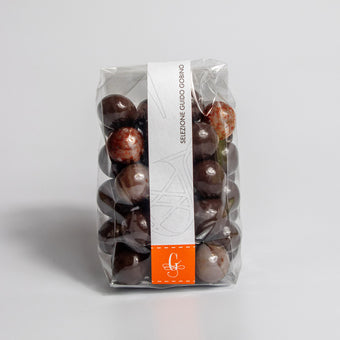 Gobino Dark and White Chocolate-Covered Hazelnuts Dragées Bag