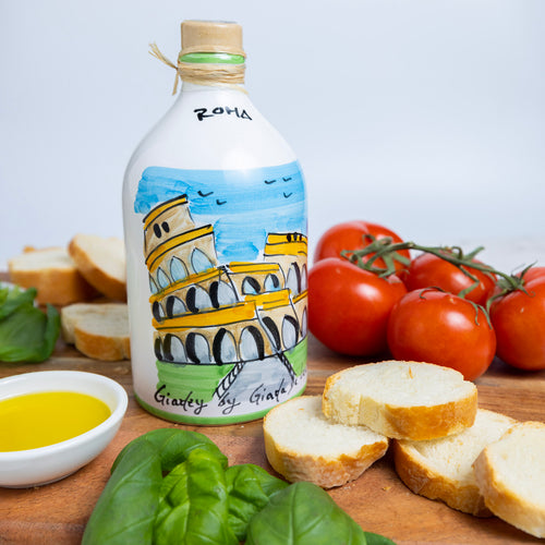 Gargiulo Rome Ceramic Jar with Extra Virgin Olive Oil