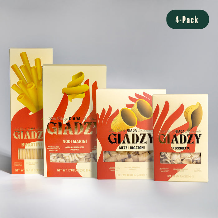 4-Pack Variety Organic Pasta